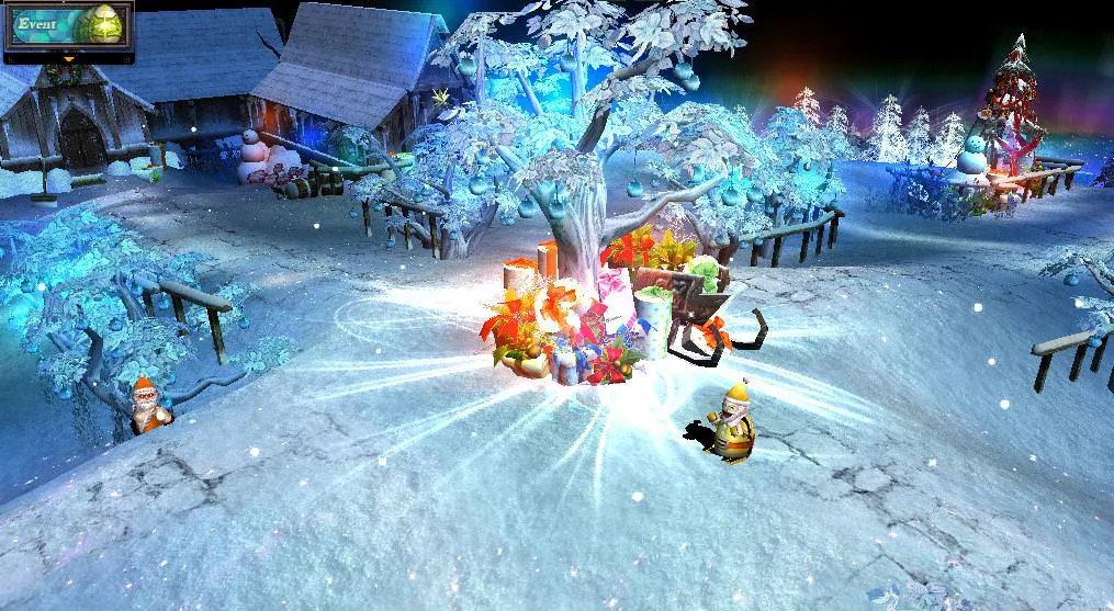 Dentro da Santa's Village.
